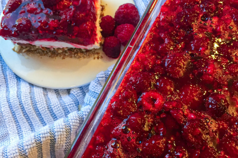 The Best Raspberry Pretzel Jello