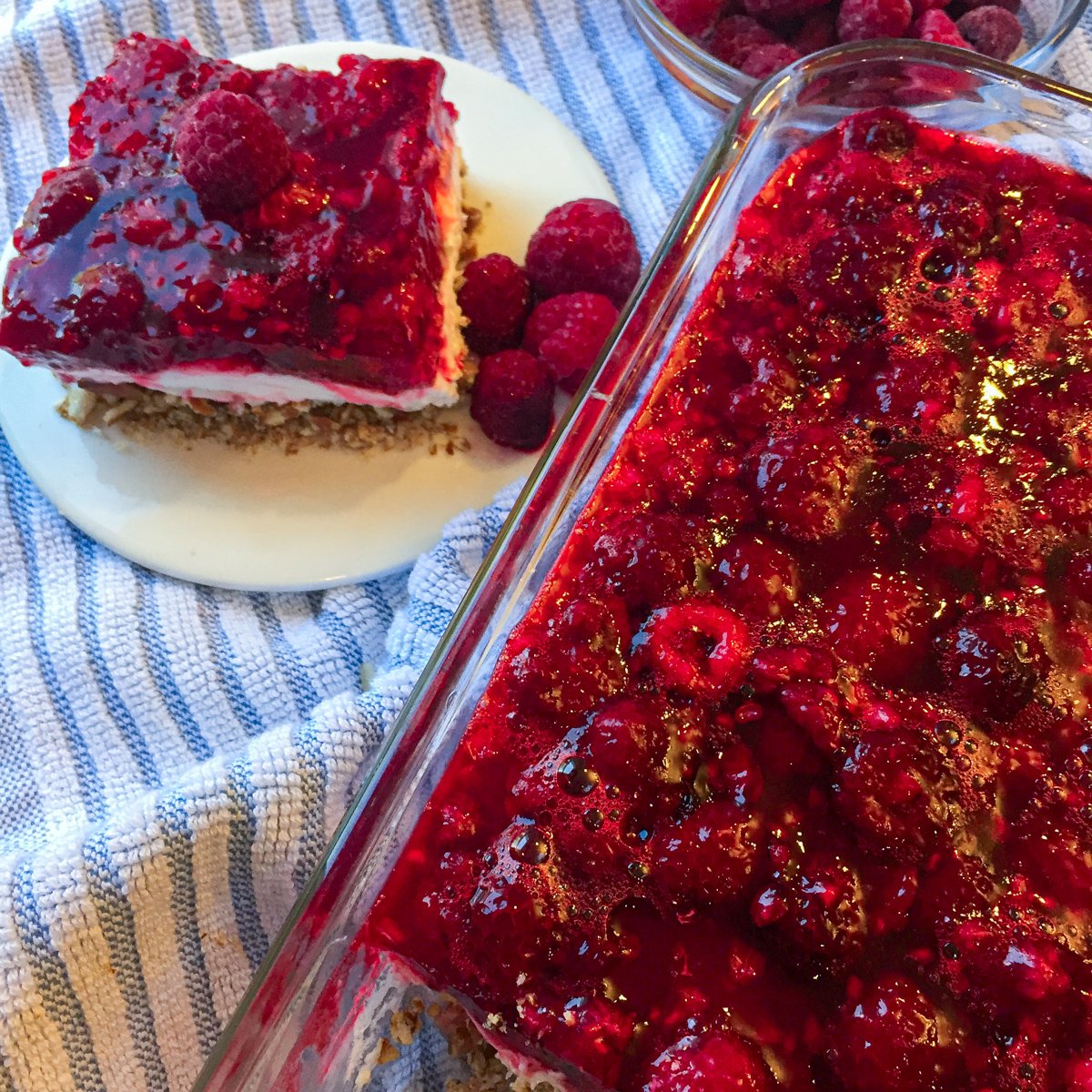 The Best Raspberry Pretzel Jello