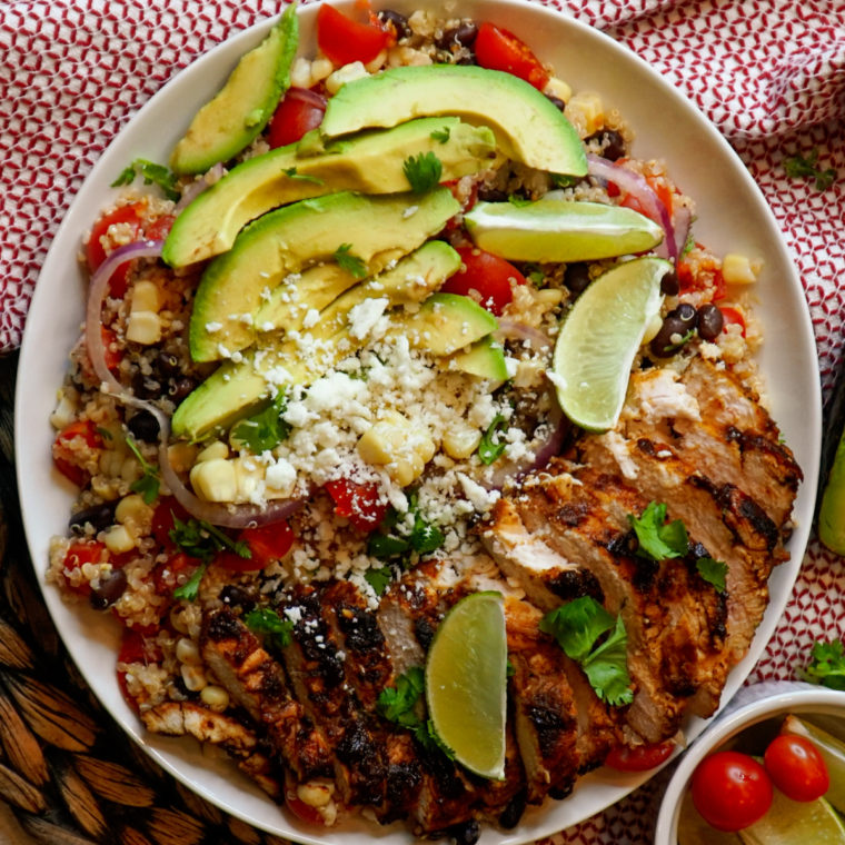 Grilled Chicken Quinoa Bowls