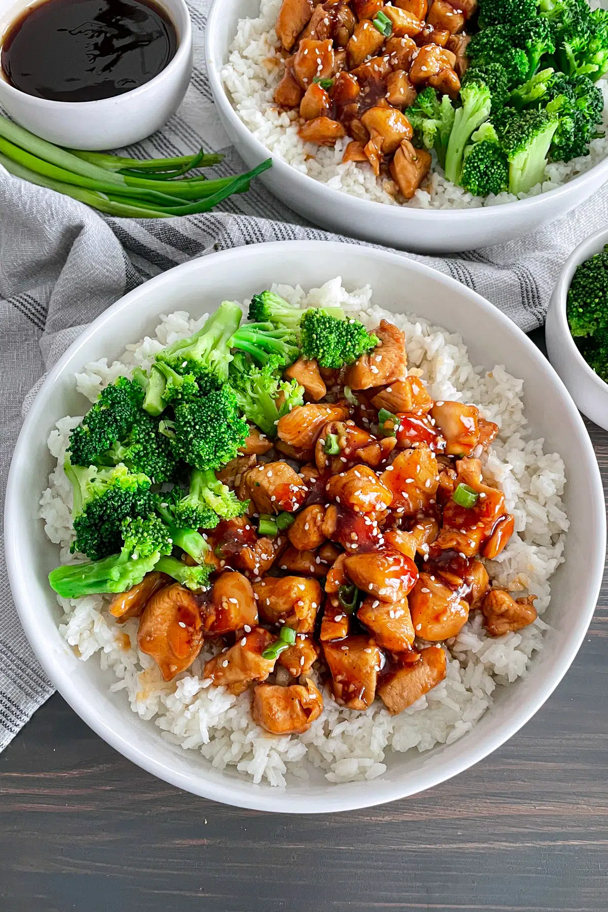 teriyaki chicken rice bowl freezer meal school night halal easy Asian reheat