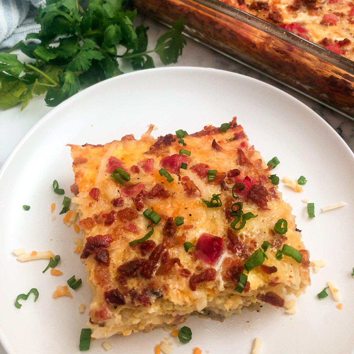 Overnight Breakfast Casserole | Modernmealmakeover.com