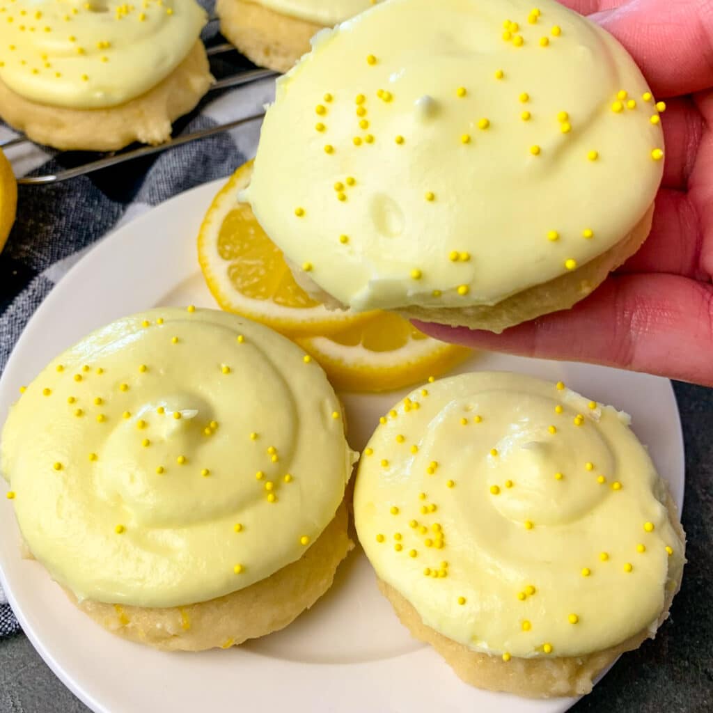 Frosted Lemon Sour Cream Cookies Modern Meal Makeover