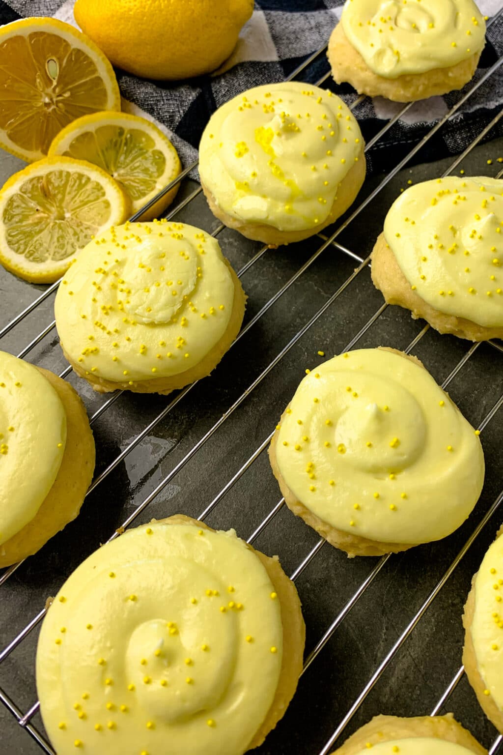 Frosted Lemon Sour Cream Cookies Modern Meal Makeover