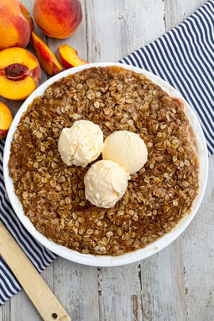 The best peach crisp recipe
