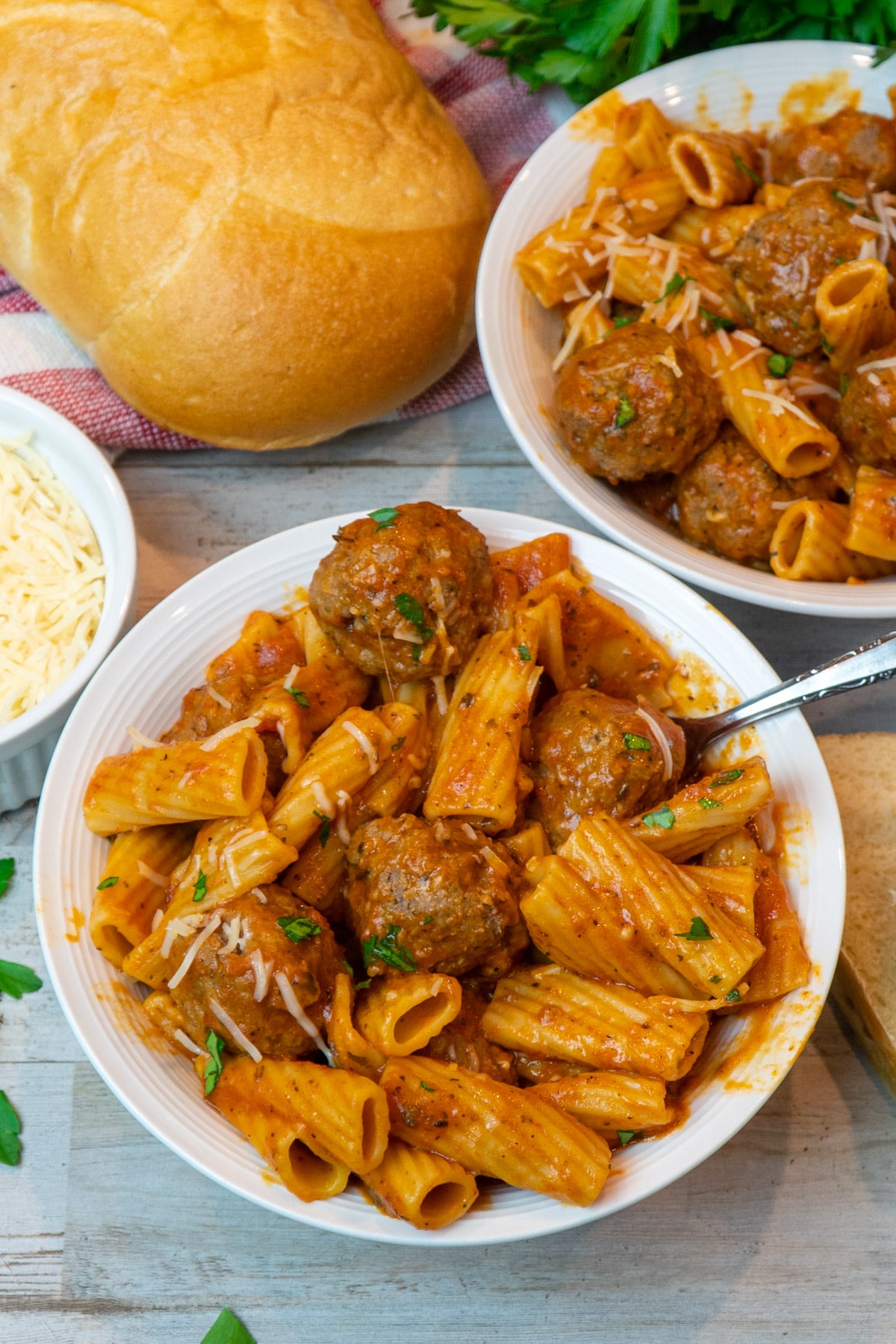 Instant Pot Rigatoni and Meatballs Modernmealmakeover