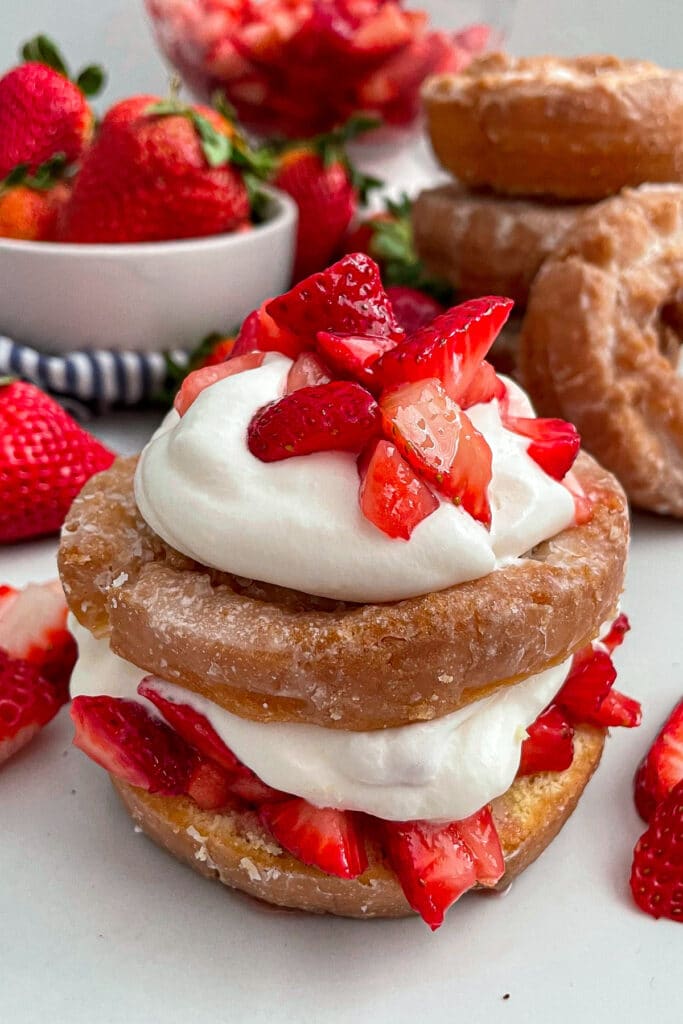 Easy Strawberry Shortcake Donut Recipe