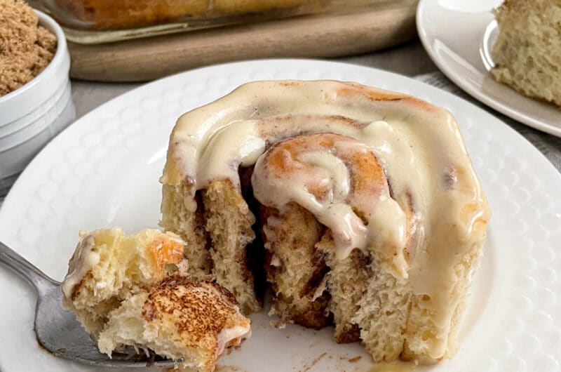 one hour Cinnabon cinnamon roll