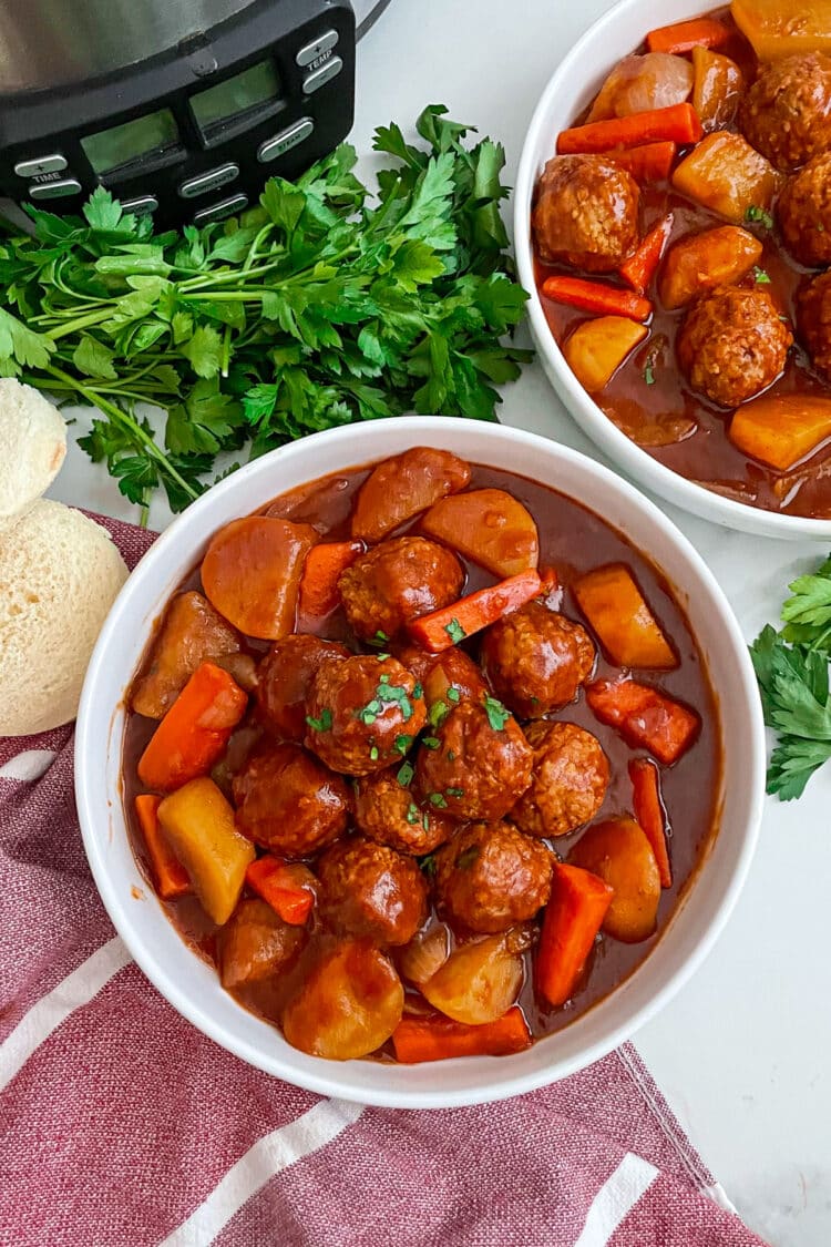 Slow Cooker Meatball Pot Roast