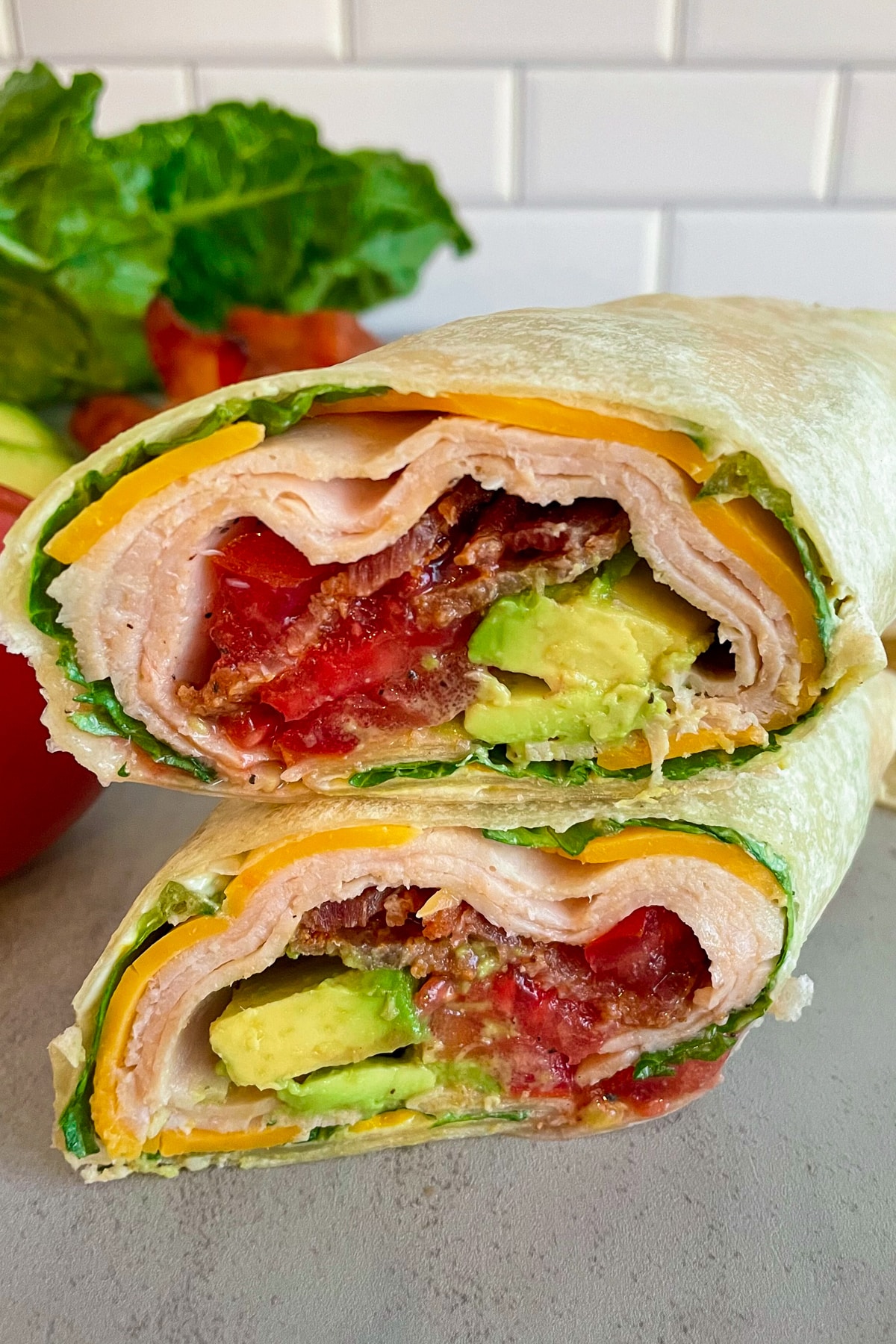Easy Turkey Bacon Club Wrap (With Avocado)