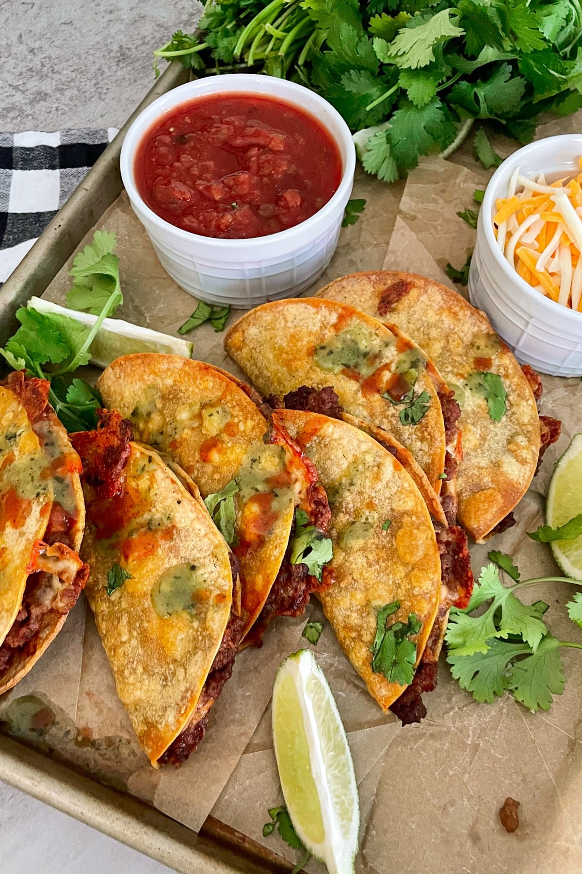 Crispy Oven Baked Tacos Recipe | Modernmealmakeover.com